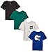 Amazon Brand - Spotted Zebra Boys' Toddler & Kids 4-Pack Short-Sleeve T-Shirts