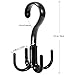 IPOW 4 Pack(No Assemble Needed) Belt Holder Hangers Tie Organizer 360 Degree Twirl Closet Hooks Belt Also Hang Scarf Hats Bras Bags