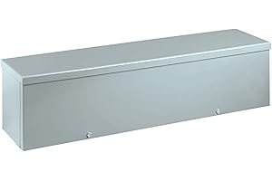 Wiegmann RSCG060624NK RSCG-Series NEMA 3R Screw Cover Wiring Trough, No Knockouts, Carbon Steel, 6" x 6" x 24 "