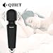 Cordless Wand Massager, Rechargeable Bullet Personal Waterproof Magic Mini Massager, 20x Multi Speeds Powerful Vibration for Body Therapeutic - Black