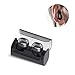Wireless Earbud, QCY Q29 Mini Dual V4.1 Bluetooth Headphones with Charging Case 12 Hours Stereo Music Time Built Mic for IPhone 7 Plus,Motorola and Most Android Smartphone (Black)