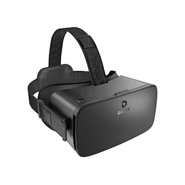 DESTEK V5 VR Headset, 110°FOV Eye Protected HD Virtual Reality Headset w/ Touch Button for iPhone 11/Pro/X/Xs/Max/XR/8P/7P/6P,for Samsung S20/S10/S9/S8/Plus/Note 10/9/8/Plus,Phones w/ 5.5-6.8in Screen