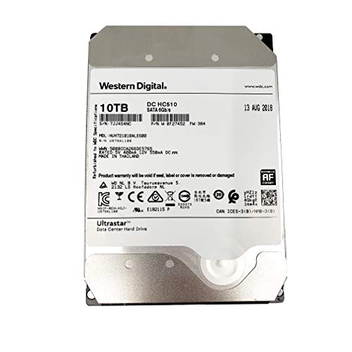 HGST Ultrastar He10 | HUH721010ALE600 (0F27452) | Power Disable | 10TB SATA 6.0Gb/s 7200 RPM 256MB Cache 3.5in HDD | 512e | Enterprise Hard Drive (Renewed)