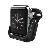 Apple Watch Series 3/2 Case 38mm, Caseology [Vault Series] Rugged Protective Slim Shock Resistant TPU Bumper for Apple Watch Series 3 (2017) 38mm / 2 38mm (2016) - Matte Black