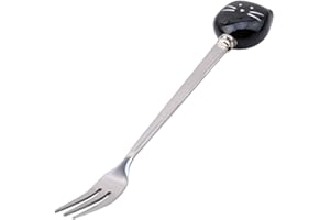 Stainless Steel Table Fork for Table Forks for Fruit Salad Dessert Black Excellent and Practical Treatment