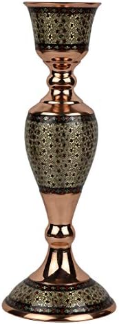 Perazim Iranian Handcrafted Khatam Kari Candle Stand