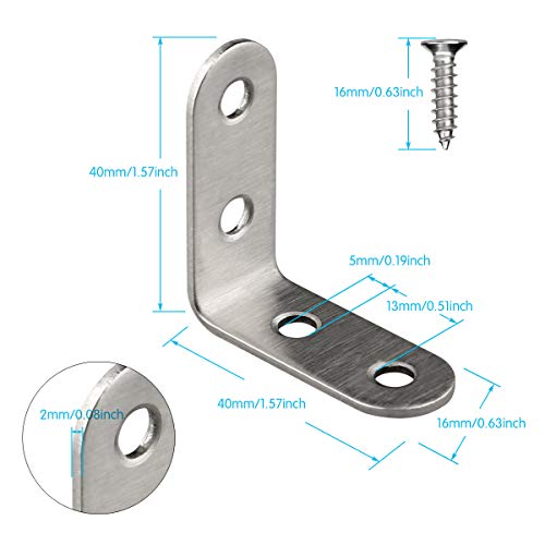 1 Stainless+inch%25EF%25BC%258C40+Bracket+Fastener+Included