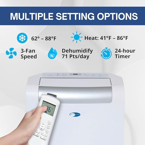 Whynter ARC-148MHP 14,000 BTU Portable Air Conditioner and 10,000