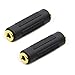 Pasow 3.5mm to 3.5mm Stereo Jack Audio Adapter Female/Female Connectors,Gold Plated (2 Pack)