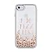 kate spade new york Liquid Glitter Case for iPhone 8 - also compatible with iPhone 7 - Pop Fizz Clink Rose Gold / Clear