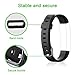 Letsfit Replacement Bands Fitness Tracker ID130HR, Adjustable Replacement Straps (Black, Grey, Green, Purple, Coral)