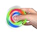 Windy City Novelties 2nd Gen Push Activated LED Glow Premium Fidget Focus Spinner Toy for Stress Relief, ADHD, Anxiety & Rave/EDM (White)