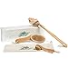 Blu Oasis Premium 3 Piece Dry Brush Set with Travel Bag - Includes Facial Brush and Body Brushes - Exfoliates and Revives Dry Winter Skin, Reduces Appearance of Cellulite & Promotes Lymphatic Flow