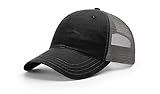 Richardson Washed Cap - Cotton - Snapback - 111 (BLACK/CHARCOAL)
