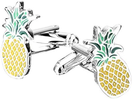 PANGUN Personalized Pineapple Fruit Shape Copper Metal Sleeve Nail Men'S French Shirt Cufflinks