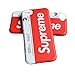 iPhone 6 Plus - 5.5” - Protective Durable Slim Fit TPU Case / Cover / Bumper / Skin / Cushion - Street Fashion x NYC Metrocard [SUPREME Red/White]