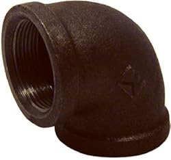 B-L9020 Black 90 Degree Equal Elbow - 2