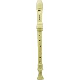 HOSEYIN Alto Recorder Baroque style German style F Key 8 Holes Recital Level Soprano Recorder for Beginners students （ivory white)