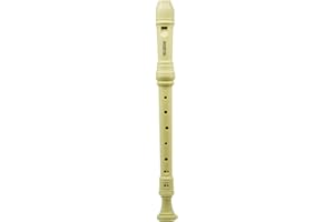 HOSEYIN Alto Recorder Baroque style German style F Key 8 Holes Recital Level Soprano Recorder for Beginners Kids students （ivory white)