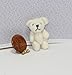 Miniature White Jointed Teddy Bear