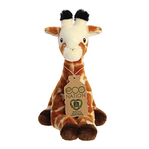 Aurora World Aurora, 35004, Eco Nation, Giraffe, 20cm, Plüschtier, Braun & Weiß – Bild 3