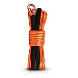 OUDEK 1/4''x50ft Synthetic Winch Rope 10000LBs