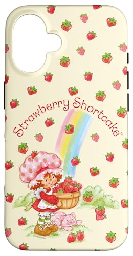 Strawberry Shortcake Rainbow Pastel Colors Retro Logo Case for iPhone 16