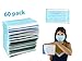 Face Masks Disposable for Kids, Mask Color Blue, Pediatric Dental Soft Earloop Mask 4 Ply Child Face Mask Mouth Cover Procedural Mask 60PCS by RellQ