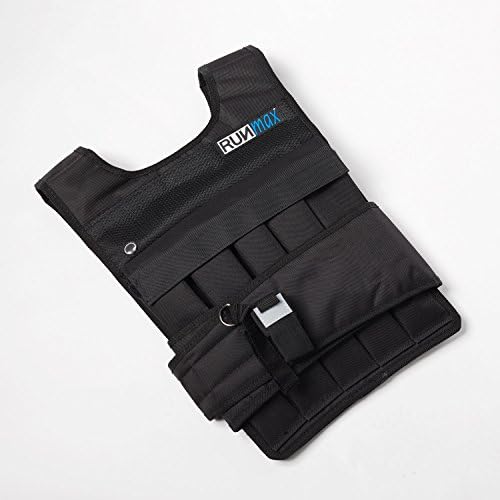 RUNmax Adjustable Weighted Vest - with Shoulder Pads