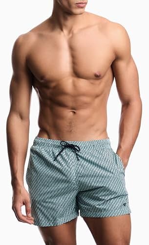 Herren Pattern Boxer Blue L