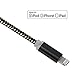 Cabbrix 3FT 6FT 6FT 10FT Lightning Nylon Braided USB Charging Cable for iPhone iPad iPod (4 Pack)