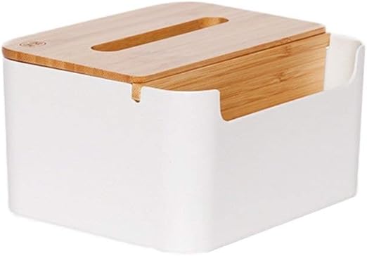 NANIH home caja de pañuelos Creatividad Caja de libros de bambú Caja de papel simple para