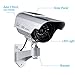Relee Bullet Dummy Fake Surveillance Camera Security CCTV Dome Camera Outdoor with Solar Panel and Battery