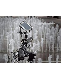Clamptastick Soporte universal para teléfono móvil para montaje en espejo retrovisor compatible con dispositivos móviles iOS, Android Smartphone GPS y más., 5.5 pulgadas