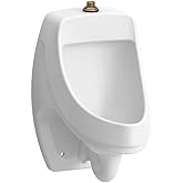KOHLER 5452-Et-0 Dexter Wall-Mount 0.125 Gpf Urinal With Top Spud, One Size, White