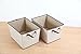 StorageManiac 2-Pack Durable Folding Polyester Canvas Rectangular Open Storage Bin with 2 Handles