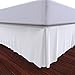 Bed Skirt by Royal - 100% Natural Cotton - Luxurious 4 Side Pleated Skirt That is Durable and Easy to Wash - Wrinkle and Fade Resistant (Queen, White)