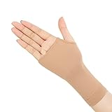 Spotbrace Medical Wrist Hand Support, 1 Pair Elastic Thin Palm Brace, Pain Relief Compression Sleeves for Wrist Swelling, Soreness, Loosing and Sprained Men Women(Nude)-Fit Both Hands-L