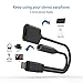 iPhone 7 / 7 Plus Adapter, iPhone 7 Accessories 2 in 1 Lightning Adapter Cable Charge and Headphone Splitter (Black)