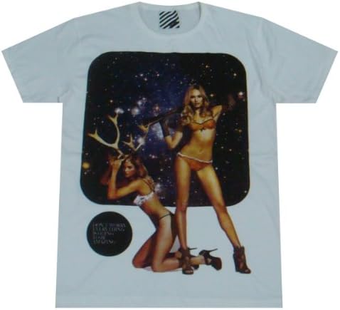 ARAINA girl model space disco hiphop street wear T-Shirt White / AR23 size L