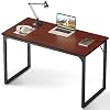 Coleshome 47 Inch Computer Desk Modern Simple Style Desk for Home Office, Study Student Writing Desk,Teak