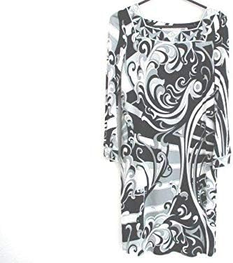 Amazon エミリオプッチ Emilio Pucci ワンピース レディース 黒 グレー 白 中古 服 ファッション小物 通販