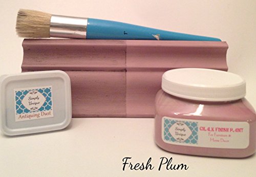 Chalk Finish Paint Simply Unique (16 oz, Fresh Plum)