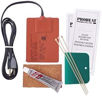 Proheat Heavy Duty Fluid Reservoir Heater Model 250-12 (250 Watts, 20.8 Amp, 12 Volts DC) Ideal for Oil Pans from 1 to 3 Gallon of Lube (4.5 to 12 Litres) and up to 10 to 30 Gallons of Hydraulic Oil. This heater is designed for Hydraulic applications - for automotive oil pans see model 154 and models 512 and 512cs.