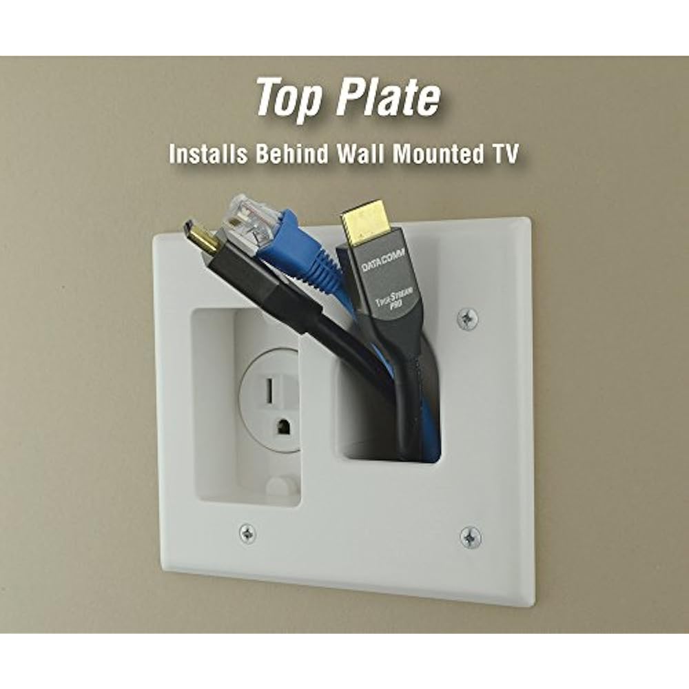 503323WHKIT Flat Panel TV Cable Organizer Kit Power