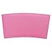 Hot Cup Sleeves (Cup Jackets) for 10-24oz Paper Coffee Cups, 50 Count Coffee Cup Holder Sleeves Traditional Jackets (Solid Pink)