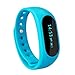 CUBOT V1 Wireless Activity Wristband, Smart Fitness Tracker with a Pedometer, Step Counter, Distance Counter, Sleep Monitor, Blue