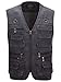 Alipolo Summer Men's Mesh Fly Fishing Vest，Men Fast Dry Mesh Vest， Sleeveless Jacket Dark Grey US XL/Label 3XL