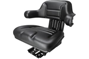 ALL STATES AG PARTS PARTS A.S.A.P. Grammer Style Vinyl Black Seat Assembly - Fits Massey Ferguson 165/135/50, John Deere 2030/2040, Ford 2600/4000/4600/6610/7610/2000/3600/4110/5610, FIAT, Kubota, Massey Harris