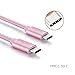Type C Cable, USB C to USB C Swiftrans 5.9ft Braided Cable for USB Type-C Devices Including the new MacBook, ChromeBook Pixel, Nexus 5X, Nexus 6P, Nokia N1 Tablet, OnePlus 2 and More (Rose gold)